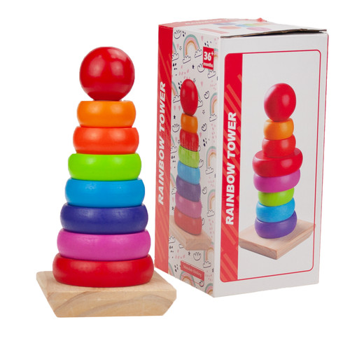 Bunte holzpyramide kreatives - bunte,